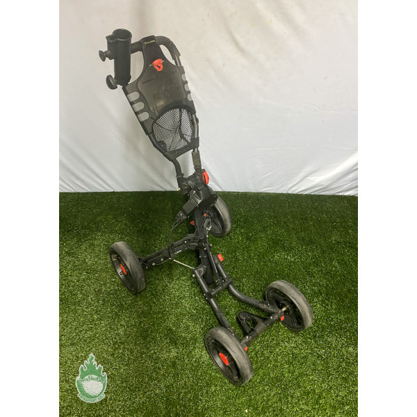 Used CaddyTek Explorer 4 Wheel Push Cart Golf Ships Free