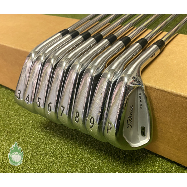 Used RH Titleist 718 CB Irons 3-PW Project X LZ 6.0 120g Stiff Steel Golf Set
