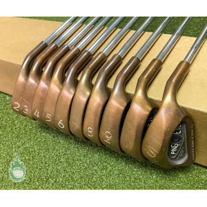 Used RH Ping Blue Dot Eye 2 Beryllium Copper Irons 2-PW/SW Stiff Steel Golf Set