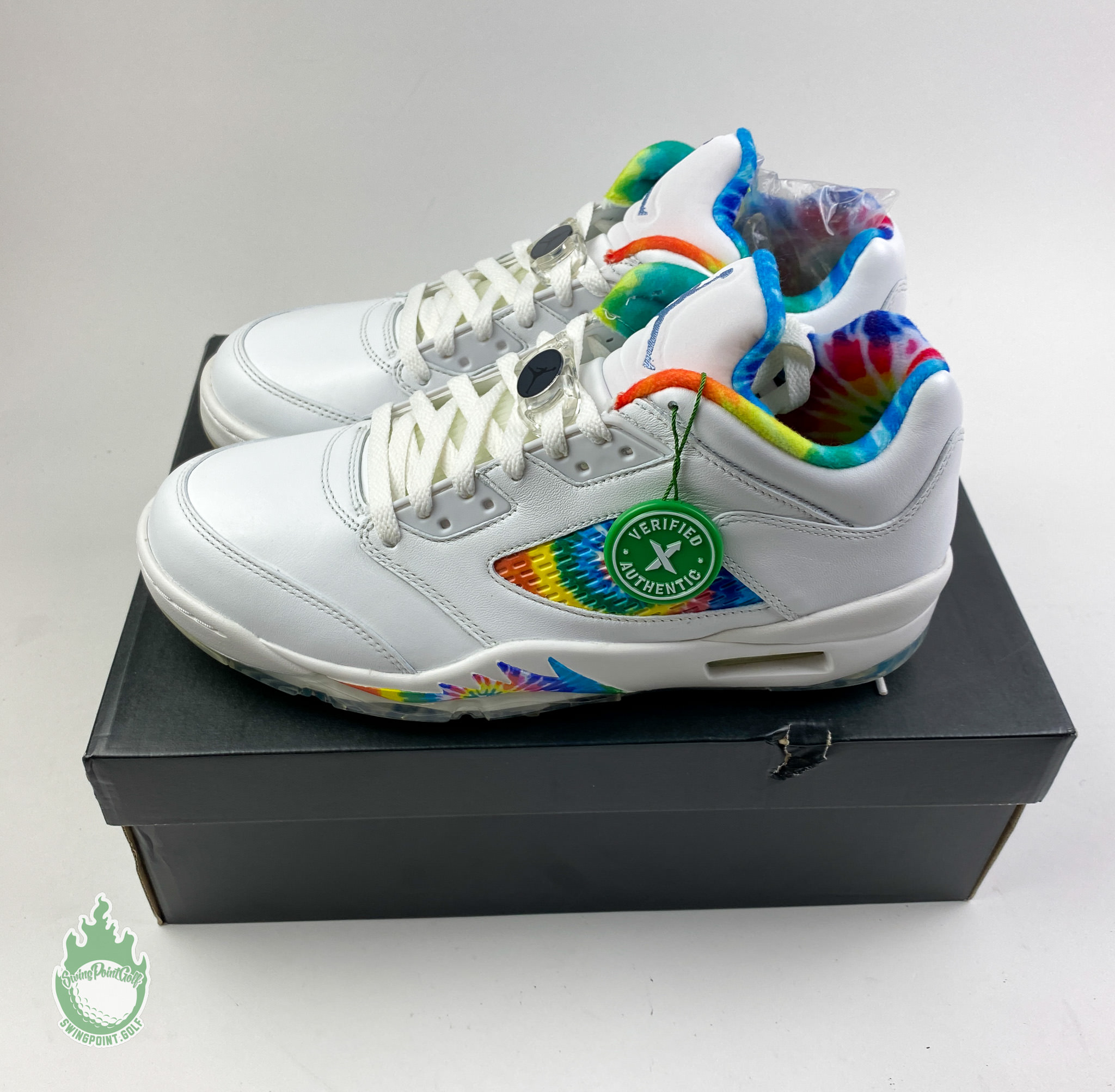 RARE Nike Air Jordan V 5 Low Golf Shoes Tie Dye CW4205-100