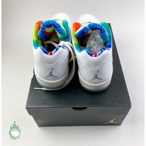 RARE Nike Air Jordan V 5 Low Golf Shoes Tie Dye CW4205-100 US 10.5