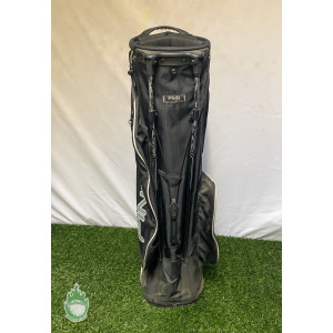 Used Ping 4Series Golf Cart/Carry Stand Bag 4-Way Black Bandon Dunes