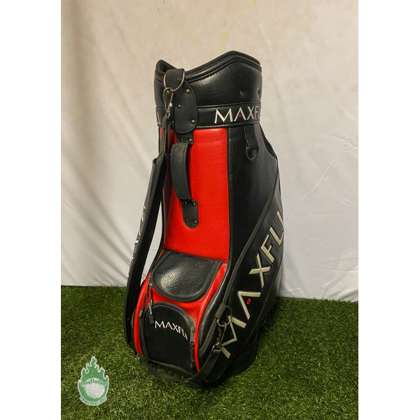 Used Maxfli Golf Black Golf Staff Bag 6-way Divider - Ships Free