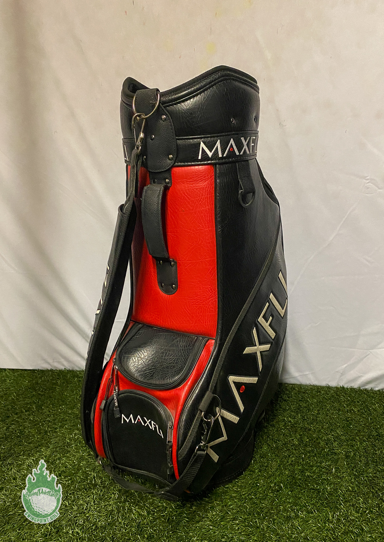 Used TaylorMade R9 Cart Demo Golf Bag White/Red/Black Ships Free