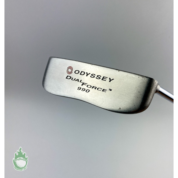 Used Right Handed Odyssey Dual Force 990 Putter Steel Golf Club 32" Winn Grip