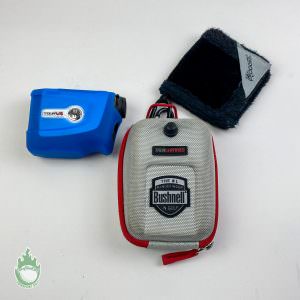Bushnell Tour V4 Laser Rangefinder W/ Protective Cover & Case/Frogger Cloth
