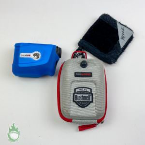 Bushnell Tour V4 Laser Rangefinder W/ Protective Cover & Case/Frogger Cloth