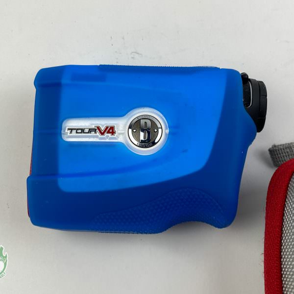 Bushnell Tour V4 Laser Rangefinder W/ Protective Cover & Case/Frogger Cloth