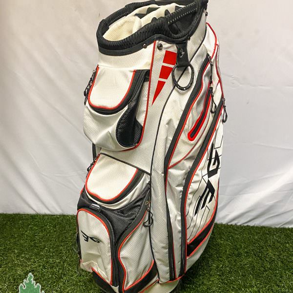 Used Eagole 14-Way Golf Cart Carry Bag - White/Red