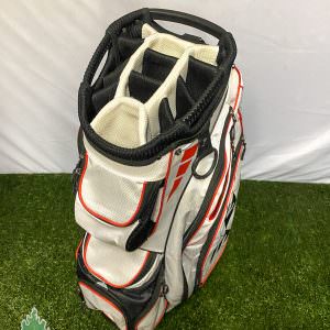 Used Eagole 14-Way Golf Cart Carry Bag - White/Red