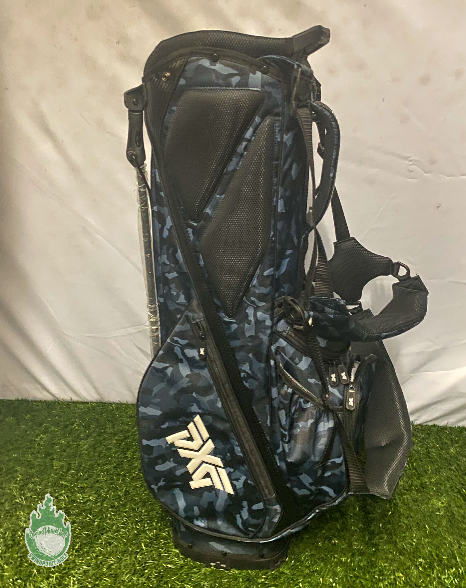 Brand New PXG Carry Stand Bag Blue Camo w/ BackPack Straps And