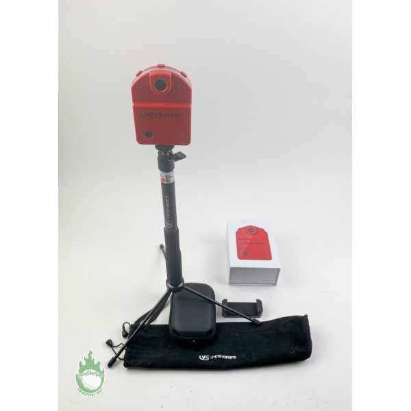 Used in Box Live View Pro Golf Camera With Stand & Case