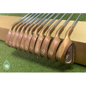 Used RH Ping Red Dot Eye 2 Beryllium Copper Irons 1-PW/SW Stiff Steel Golf Set