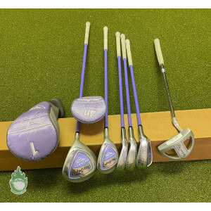 Used Right Hand Girls MacGregor Tourney MT Junior 6 Piece Golf Set 46"-53" Tall
