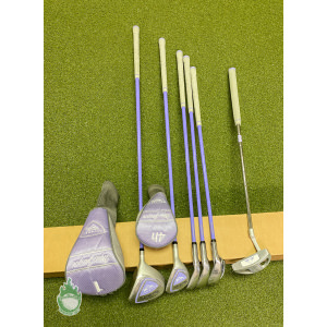 Used Right Hand Girls MacGregor Tourney MT Junior 6 Piece Golf Set 46"-53" Tall
