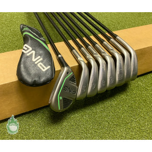 Used Right Handed Ping Golf Prodi G 5H-PW 52* & 56* Wedge Graphite Iron Set