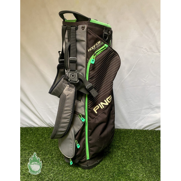 Used Black Ping Prodi G Golf Cart/Carry Stand Bag 4-Way 3 Pockets