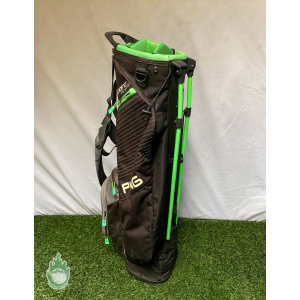 Used Black Ping Prodi G Golf Cart/Carry Stand Bag 4-Way 3 Pockets