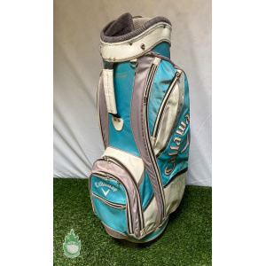 Used Callaway Solaire Golf Cart Carry Bag 8-way Ladies Blue Ships Free