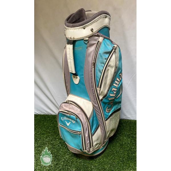 Used Callaway Solaire Golf Cart Carry Bag 8-way Ladies Blue Ships Free