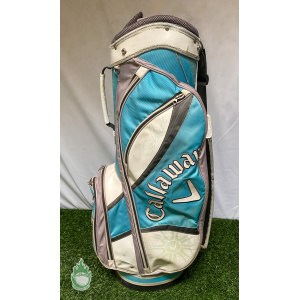 Used Callaway Solaire Golf Cart Carry Bag 8-way Ladies Blue Ships Free