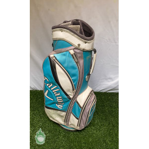 Used Callaway Solaire Golf Cart Carry Bag 8-way Ladies Blue Ships Free