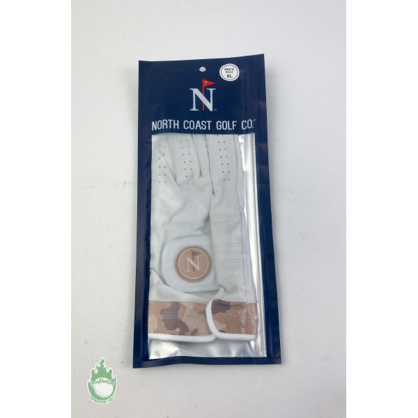 New North Coast Golf Co Mens Right Leather XL White Glove Legends Never Dye