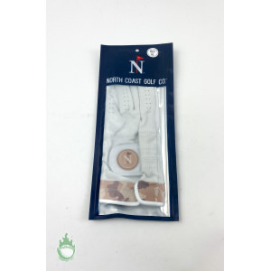 New North Coast Golf Co Mens Right Leather XL White Glove Legends Never Dye