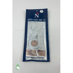 New North Coast Golf Co Mens Right Leather XL White Glove Legends Never Dye