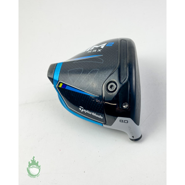 Used Tour Issued 2021 TaylorMade SIM 2 MAX Driver 8* HEAD ONLY Golf Club + Sign