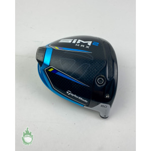 Used Tour Issued 2021 TaylorMade SIM 2 MAX Driver 8* HEAD ONLY Golf Club + Sign