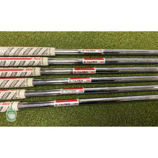 Used KBS Tour $ Taper 130g X-Flex Steel Iron Shafts 4-9 TaperTip .355