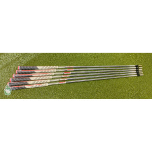 Used KBS Tour $ Taper 130g X-Flex Steel Iron Shafts 4-9 TaperTip .355