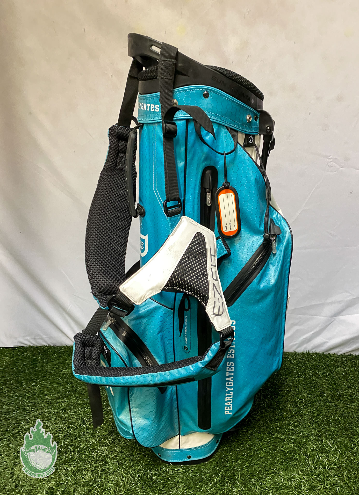 Used Sun Mountain Pearly Gates Collaboration Golf Stand Bag 3-Way