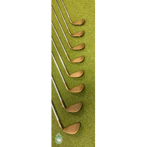 Used Ping LH Black Dot Eye 2+ Beryllium Copper Irons 3-PW JZ Stiff Steel Set