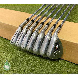 Used RH TaylorMade M6 Irons 6-PW/AW/SW KBS 90g Regular Flex Steel Golf Club Set