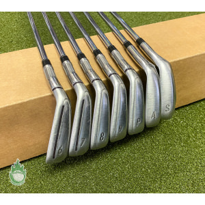 Used RH TaylorMade M6 Irons 6-PW/AW/SW KBS 90g Regular Flex Steel Golf Club Set
