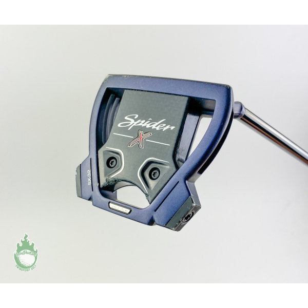 Used Right Handed TaylorMade Spider X Navy 34.5" Putter Black Steel Golf Club