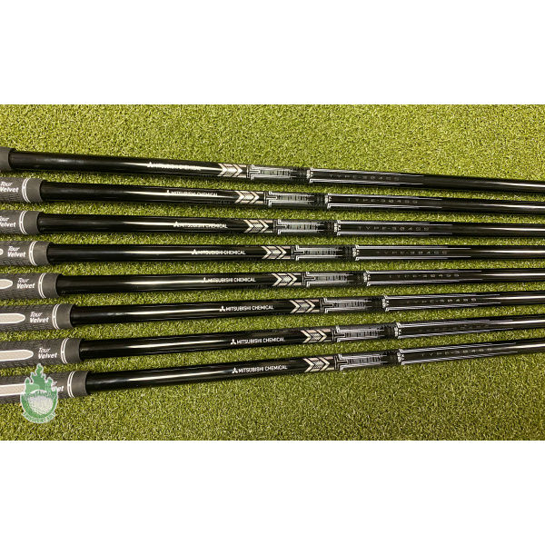 Used Mitsubishi Chemical MMT 105g TX-Flex Graph Iron Shafts 4-GW Taper Tip .355