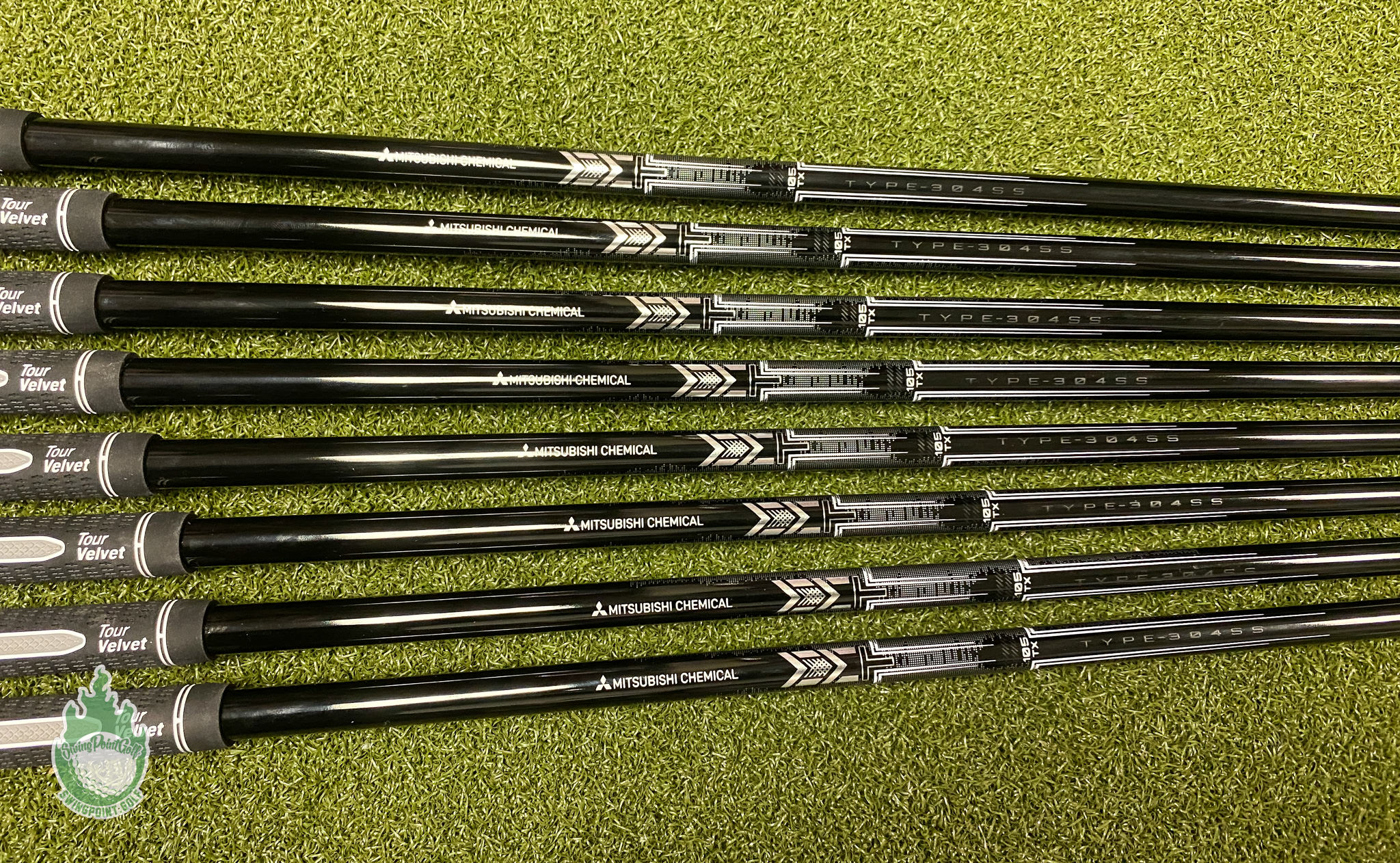 Used Mitsubishi Chemical MMT 105g TX-Flex Graph Iron Shafts 4-GW