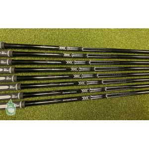 Used Mitsubishi Chemical MMT 105g TX-Flex Graph Iron Shafts 4-GW Taper Tip .355