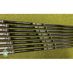 Used Mitsubishi Chemical MMT 105g TX-Flex Graph Iron Shafts 4-GW Taper Tip .355