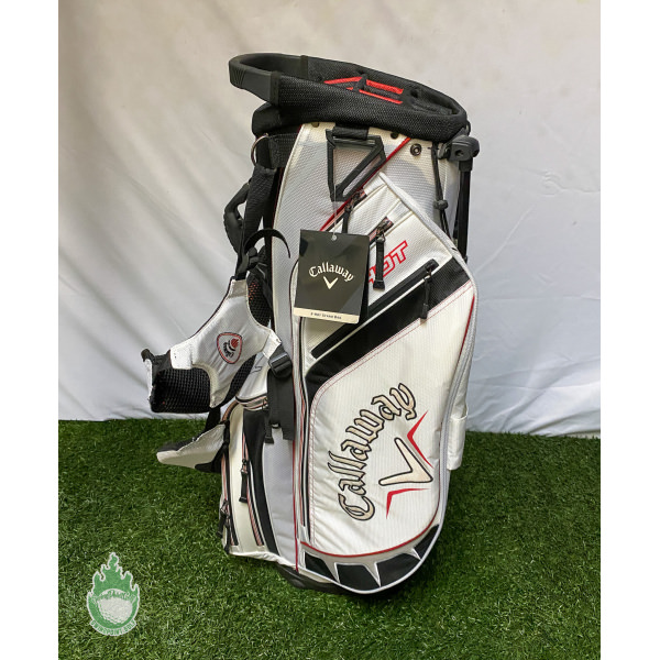 Callaway X-HOTスタンドバッグ ホワイト/レッド Callaway X-HOT