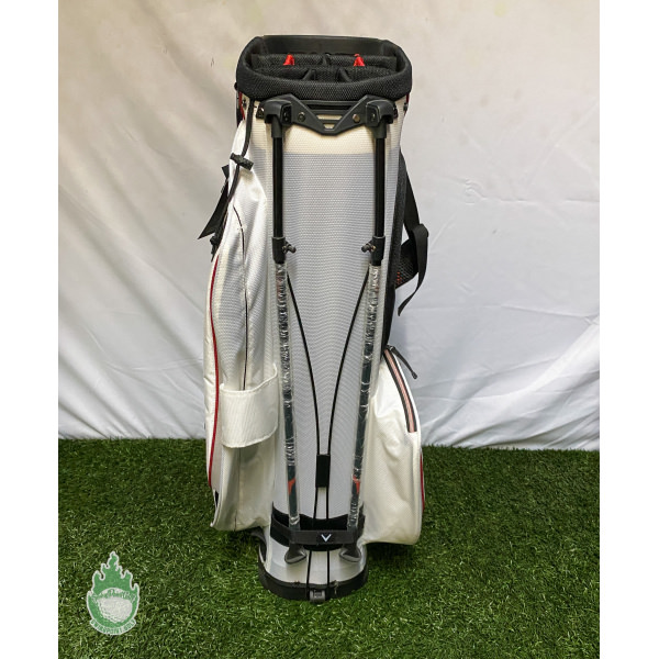 New Callaway X-Hot 14 Way Cart Carry Golf Stand Bag - White w