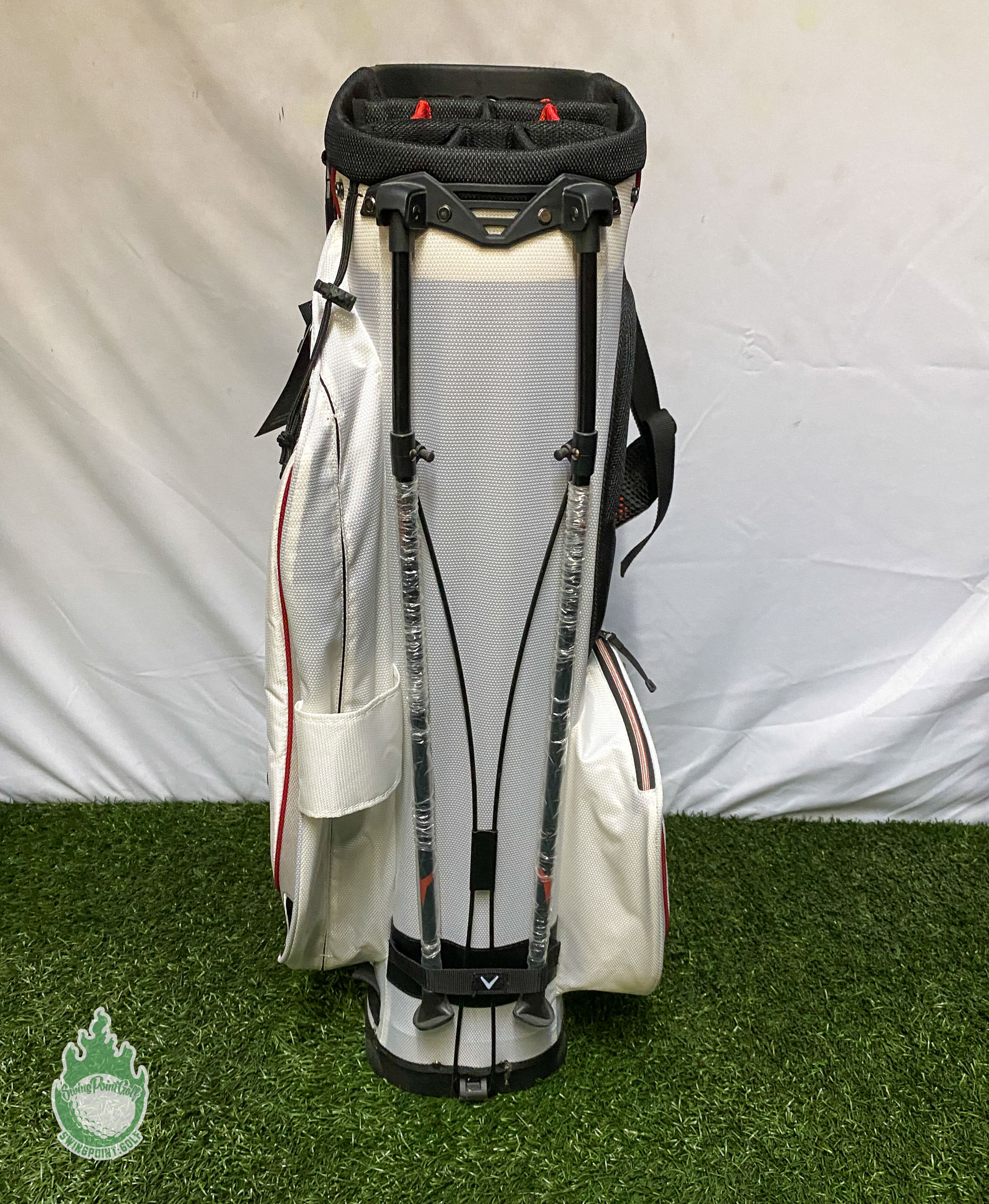 New Callaway X-Hot 14 Way Cart Carry Golf Stand Bag - White w
