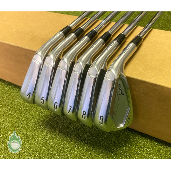 Used RH Srixon ZX5/ZX Forged Irons 4-9 Project X LZ 125g X-Stiff Steel Golf Set