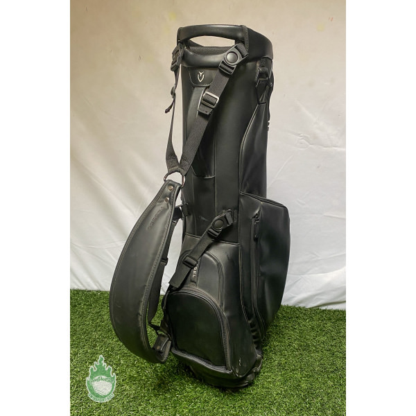 Used Black Vessel VLX Golf Cart/Carry/Stand Bag w/ Single & Dual Straps