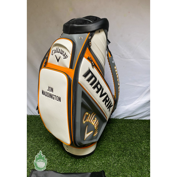 ラ*ダ様 2020 MAVRIK Mini Staff Bag Callaway Mavrik Tour Mini Staff Golf Cart Carry Bag 6-Way White