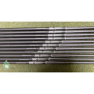 Used Mitsubishi Chemical MMT 80g S-Flex Graph Iron Shafts 3-LW Taper Tip .355