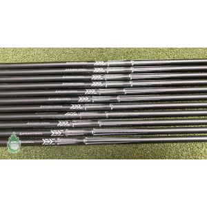 Used Mitsubishi Chemical MMT 80g S-Flex Graph Iron Shafts 3-LW Taper Tip .355